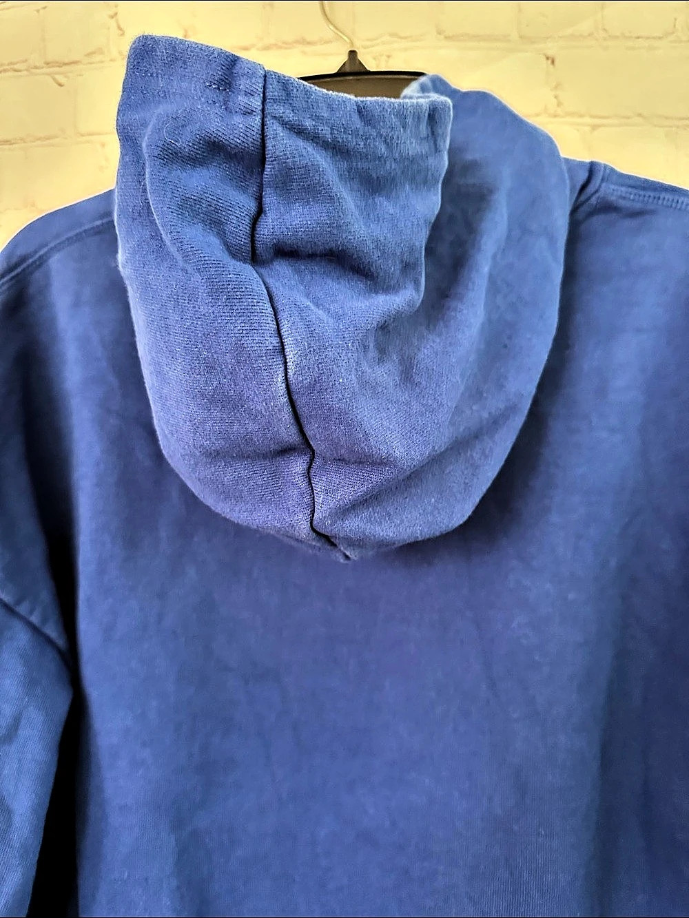 YoungLA Blue Graphic Pullover Hoodie with Kangaroo Pocket and Snaps at Neck S - Picture 4 of 12